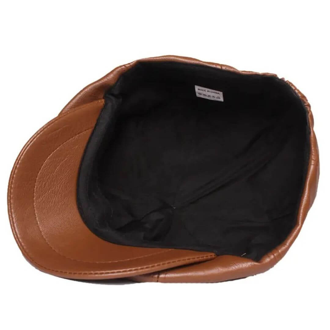 Leather Flat Cap | MONACO