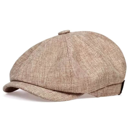 Textured Cotton Newsboy Cap | PHOENIX
