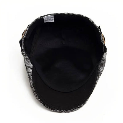 Herringbone Flat Cap | EVANSTON