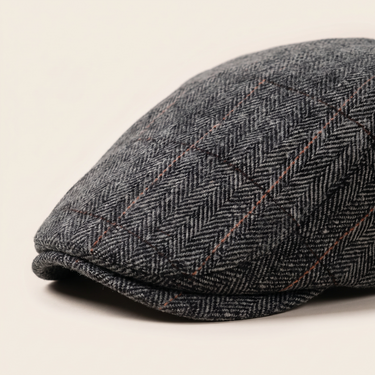 Brussels Gray cap — Brim detail