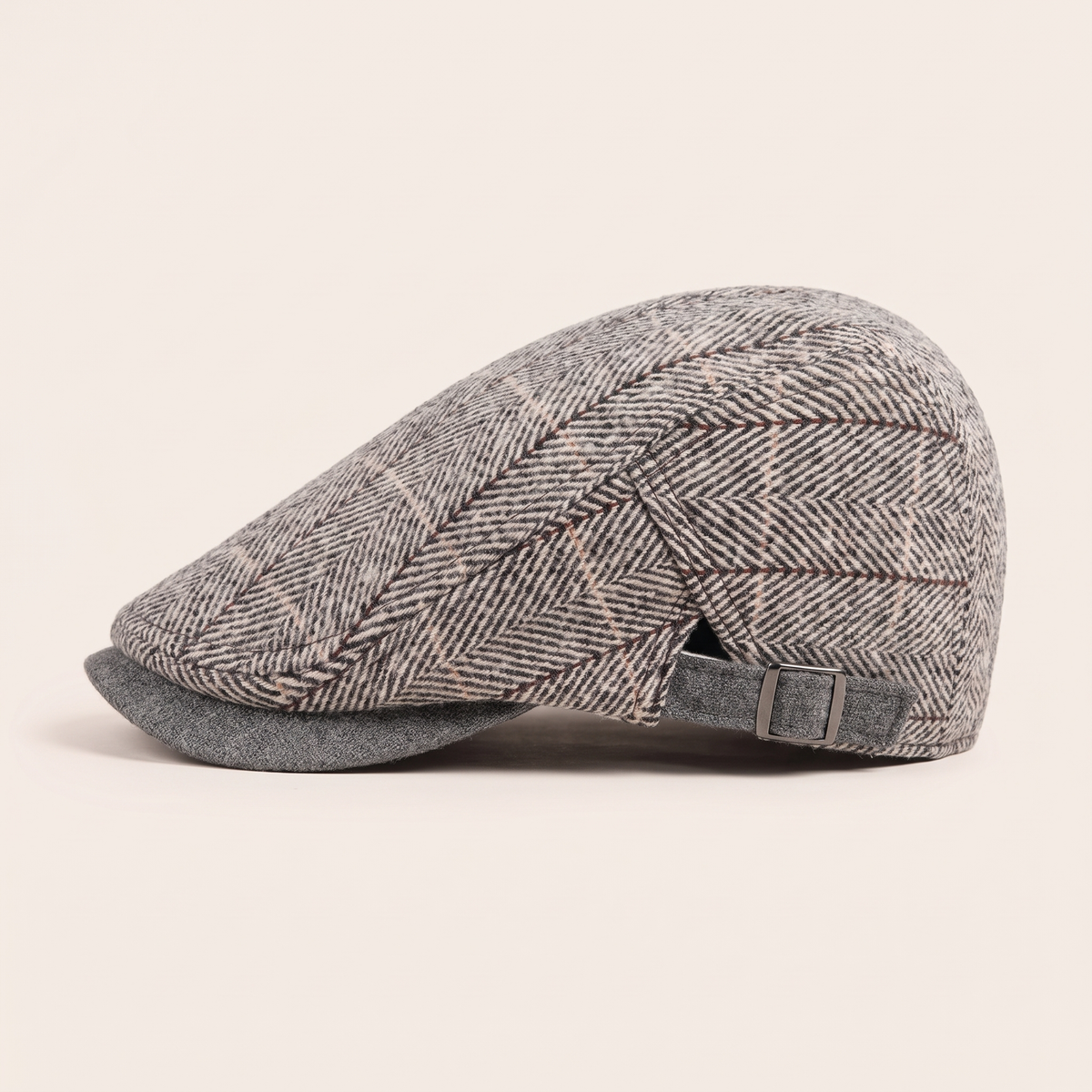Lawton Light Gray cap — Left side