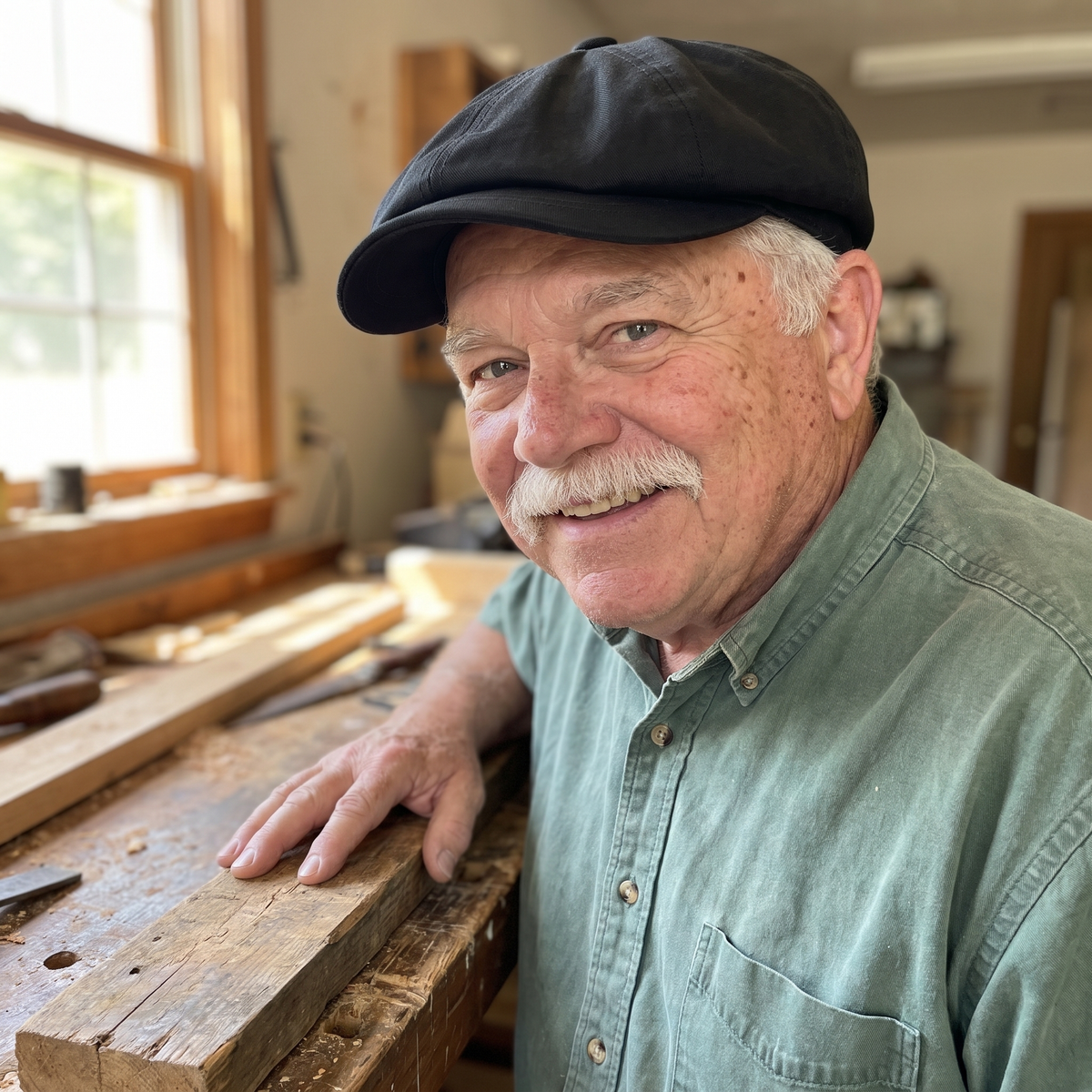 Cotton Twill Newsboy Cap | MEMPHIS – George Caps