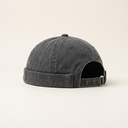 Preston Dark Gray cap — Left side