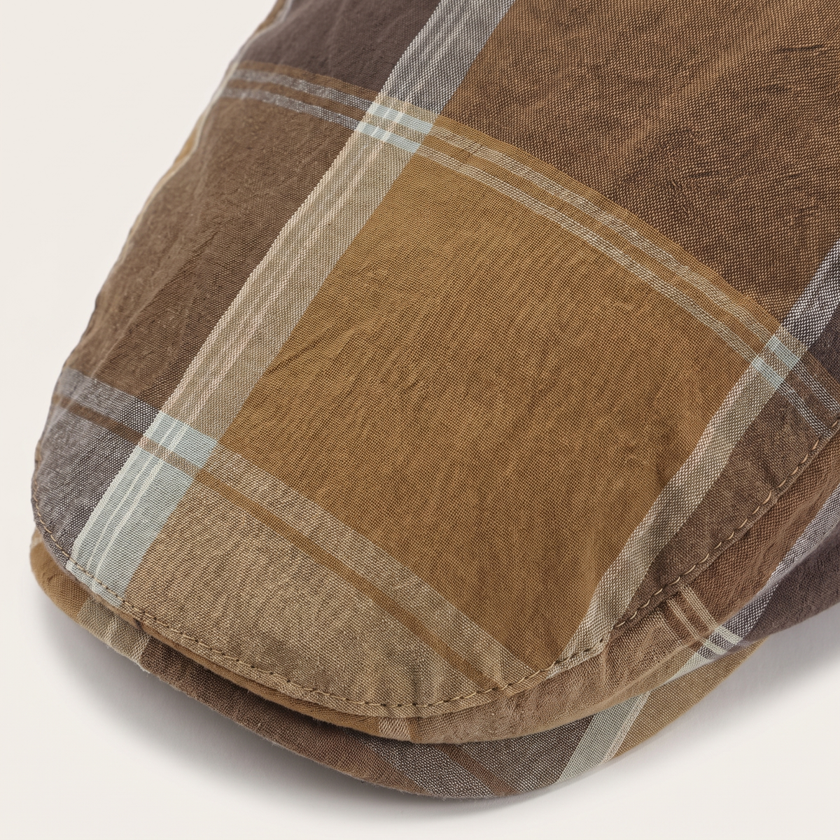 Scranton Brown cap — Fabric and crown seams