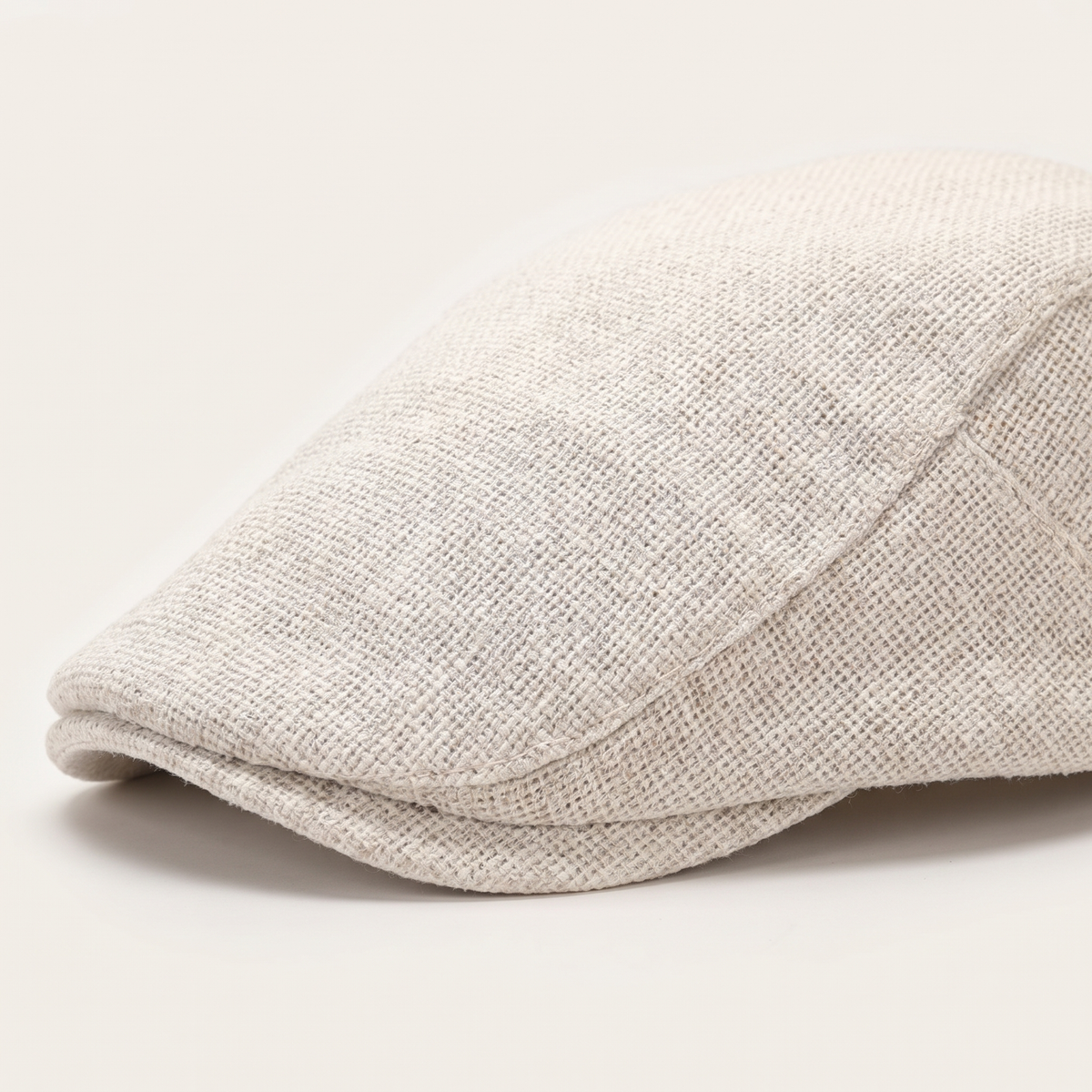 Sheridan Beige cap — Brim detail