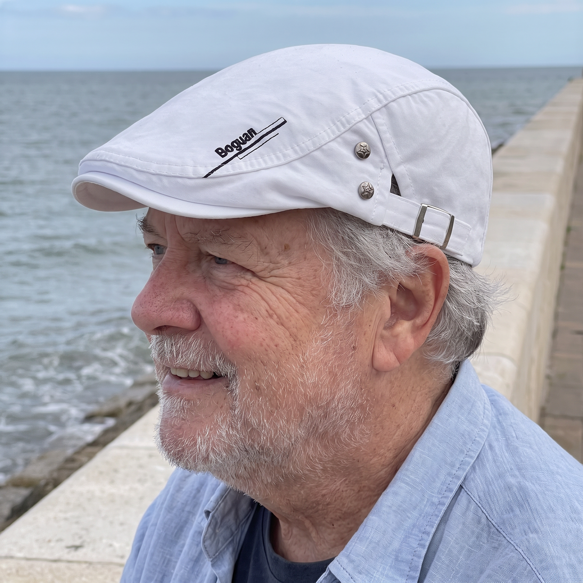 AI model wearing the Tifton White cap